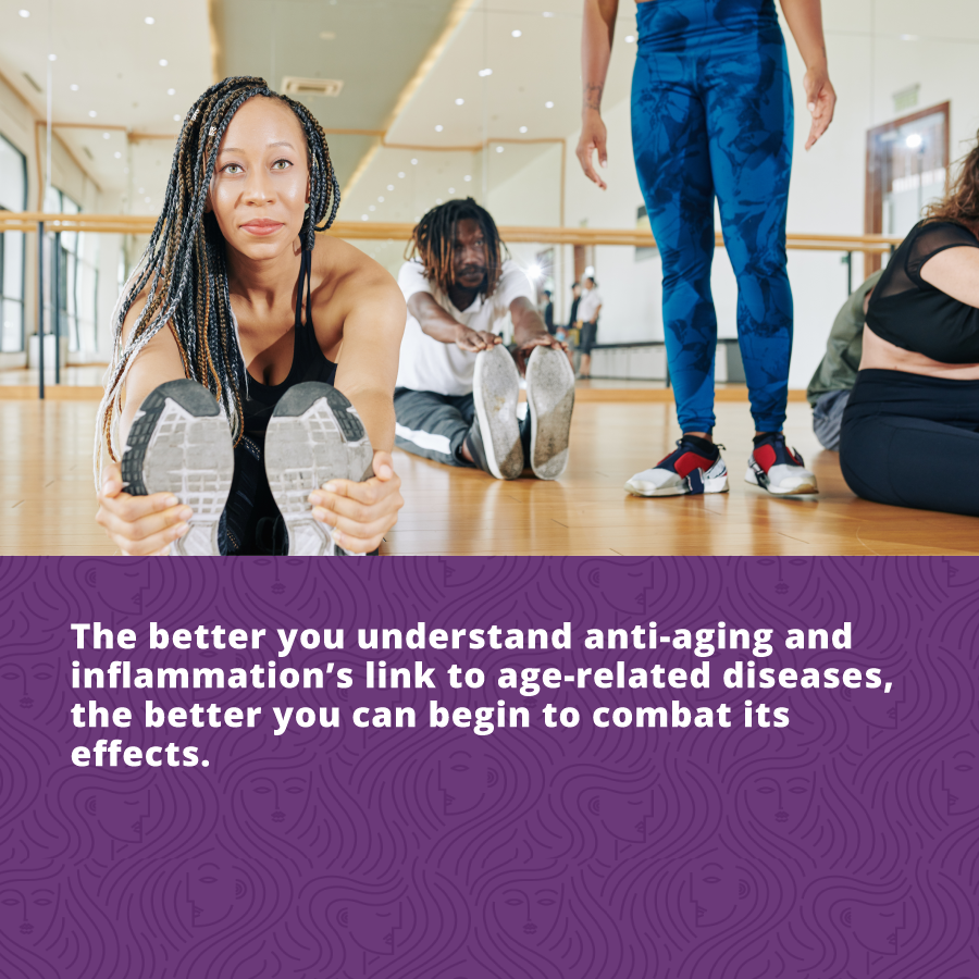 the better you understand Anti-aging and inflammation's link to age related diseases, the better you can begin to combat its effects. 