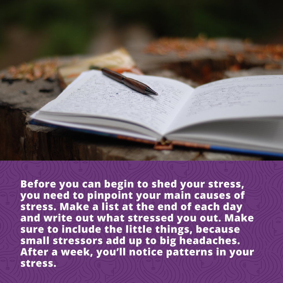 Before you can begin to reduce stress, you need to pinpoint your main cause of stress