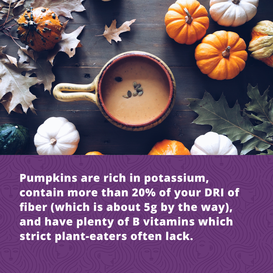 Pumpkins are rich in potassium and are one of fall's Holistic Health Superfoods